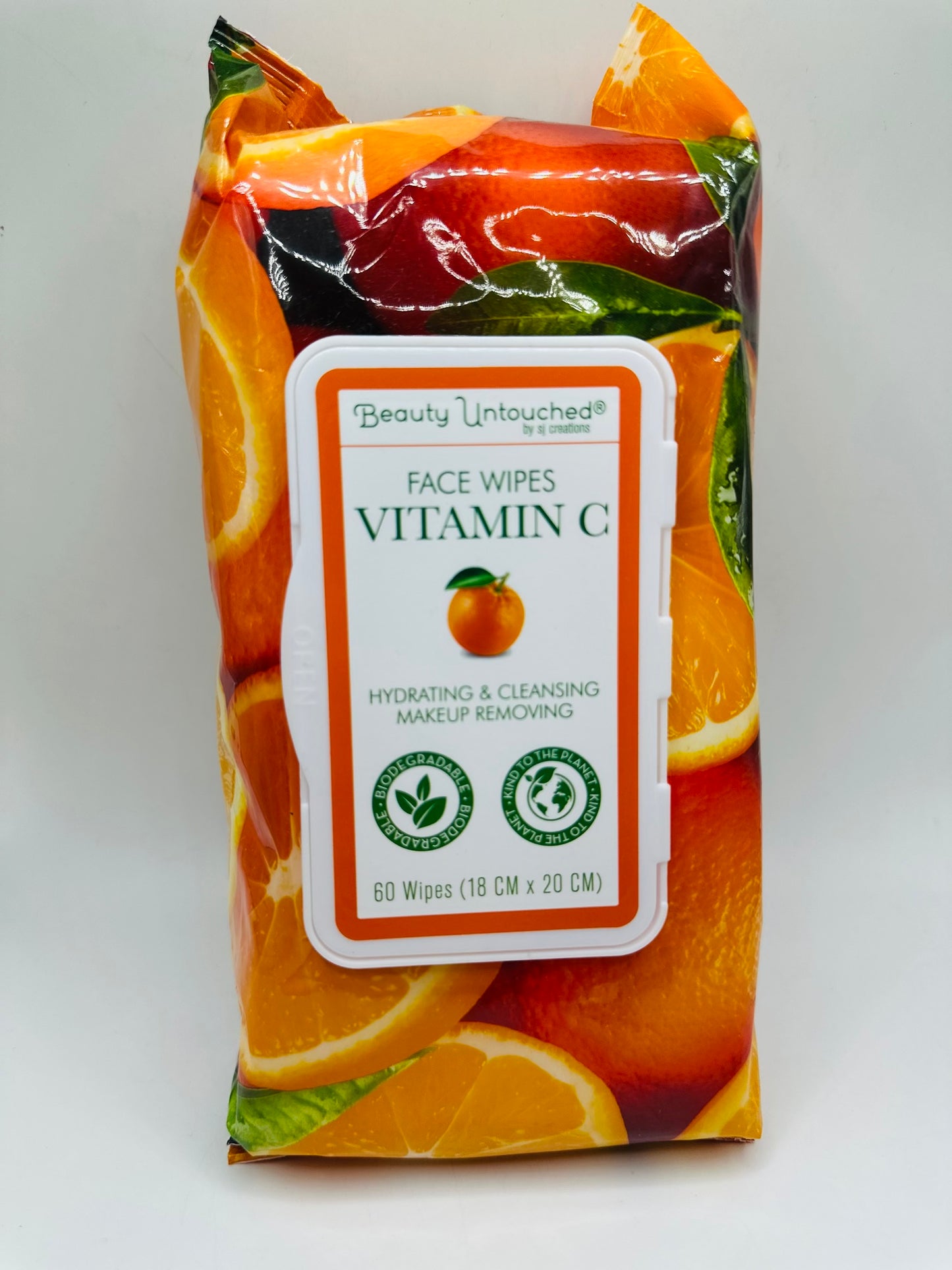 Beauty Untouched® Hydrating & Cleansing Makeup Removing Face Wipes infused with Vitamin C