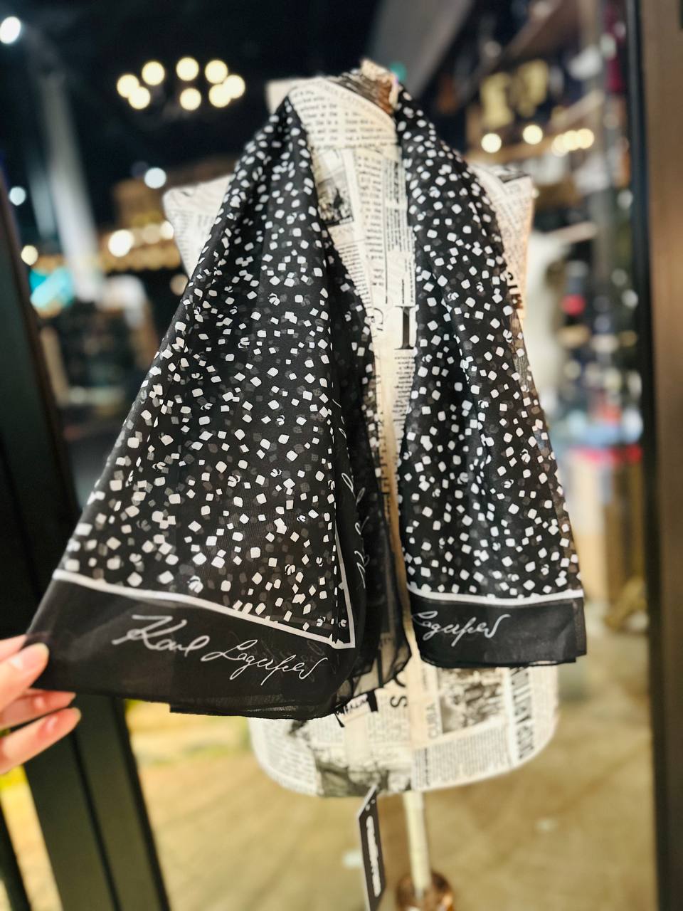 Karl Lagerfeld scarf