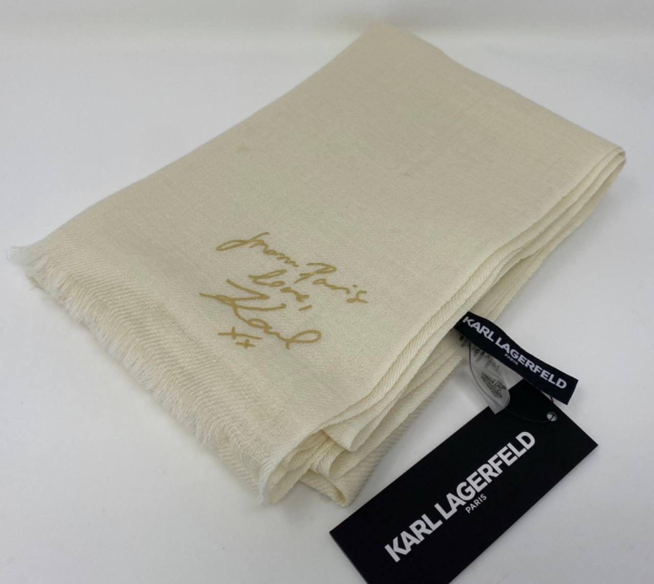 Karl Lagerfeld scarf