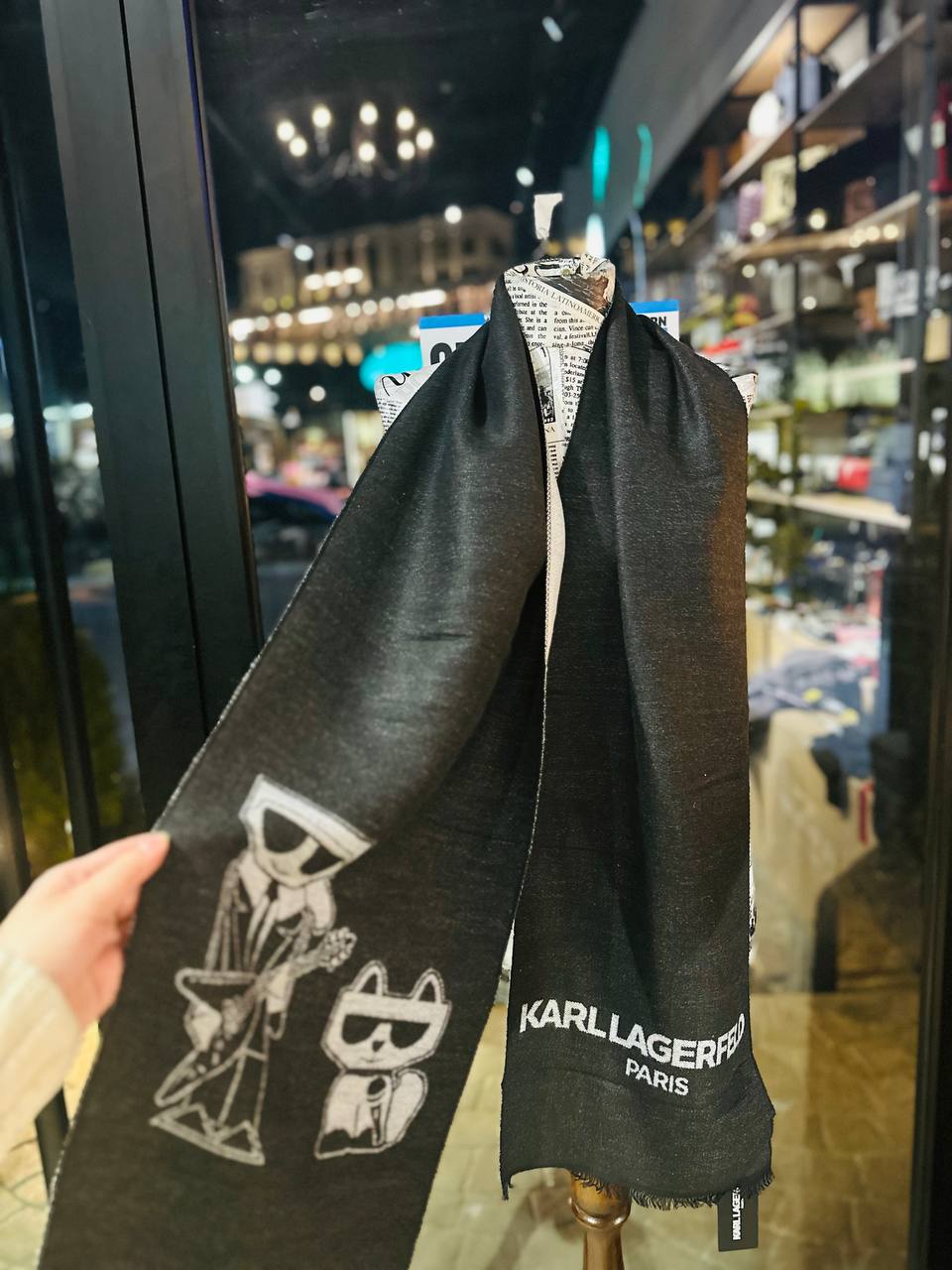 Karl Lagerfeld scarf