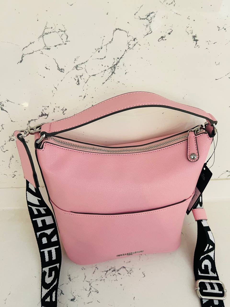 karl lagerfeld bag pink