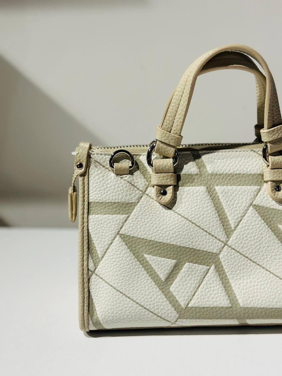 Armani exchange yellow cream bag