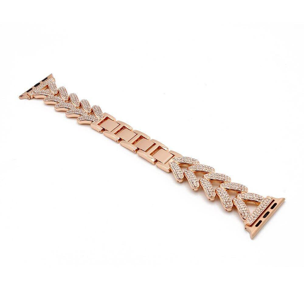 Royal tech Rose gold herringbone compatible with Apple Watch 38mm/40mm / 41 mm