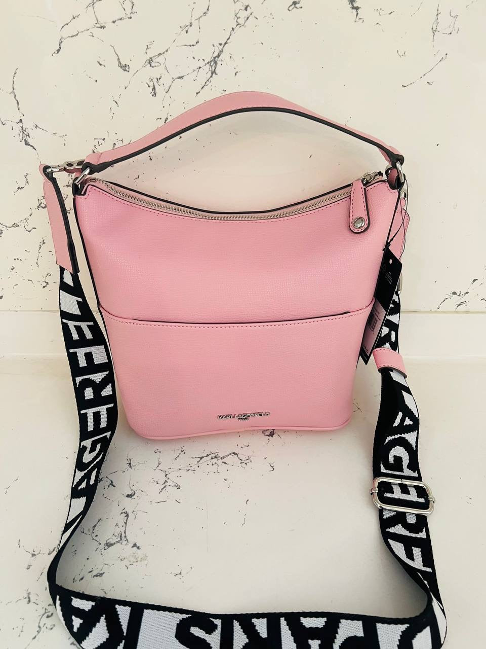 karl lagerfeld bag pink