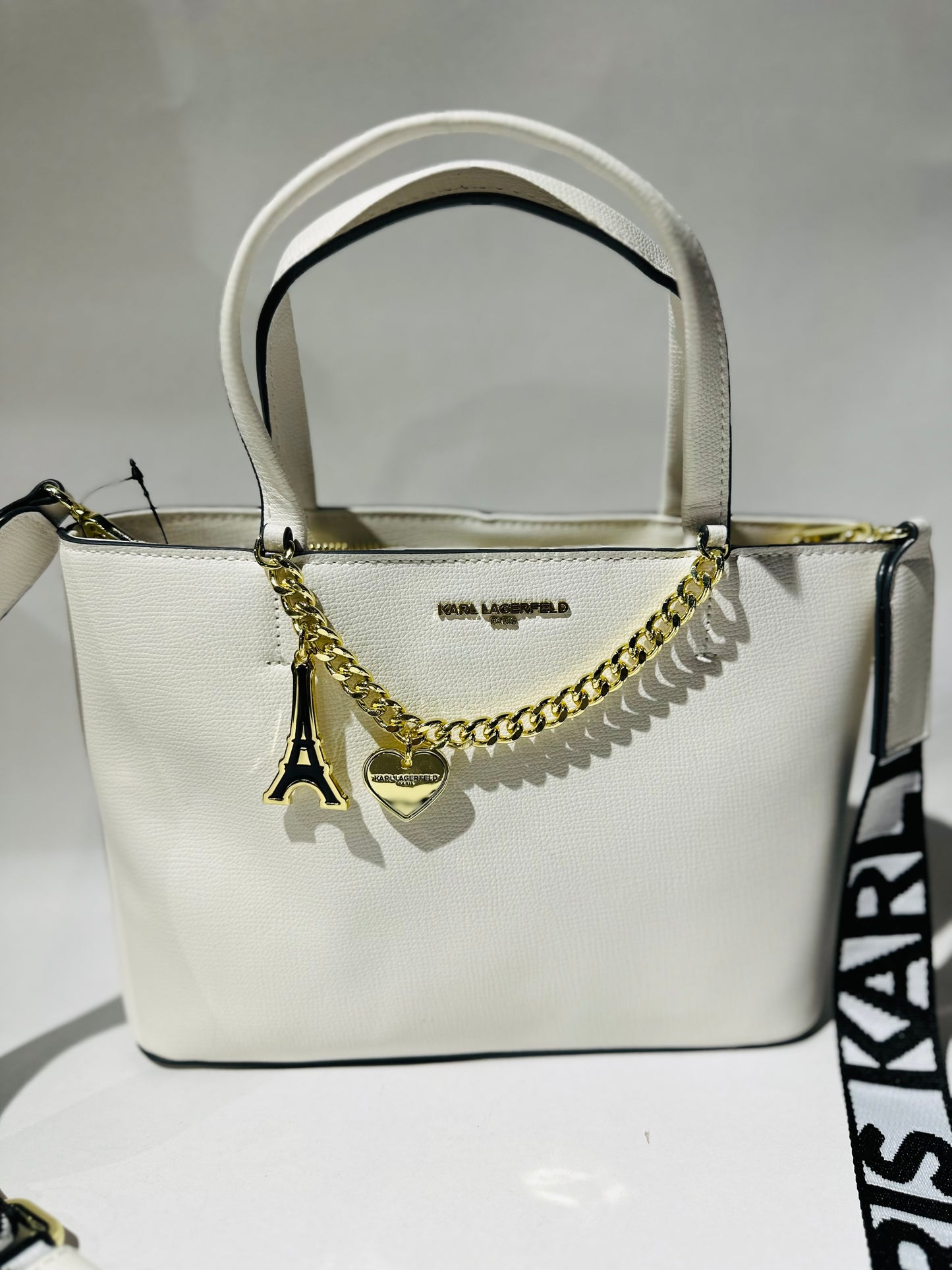 karl lagerfeld bag white