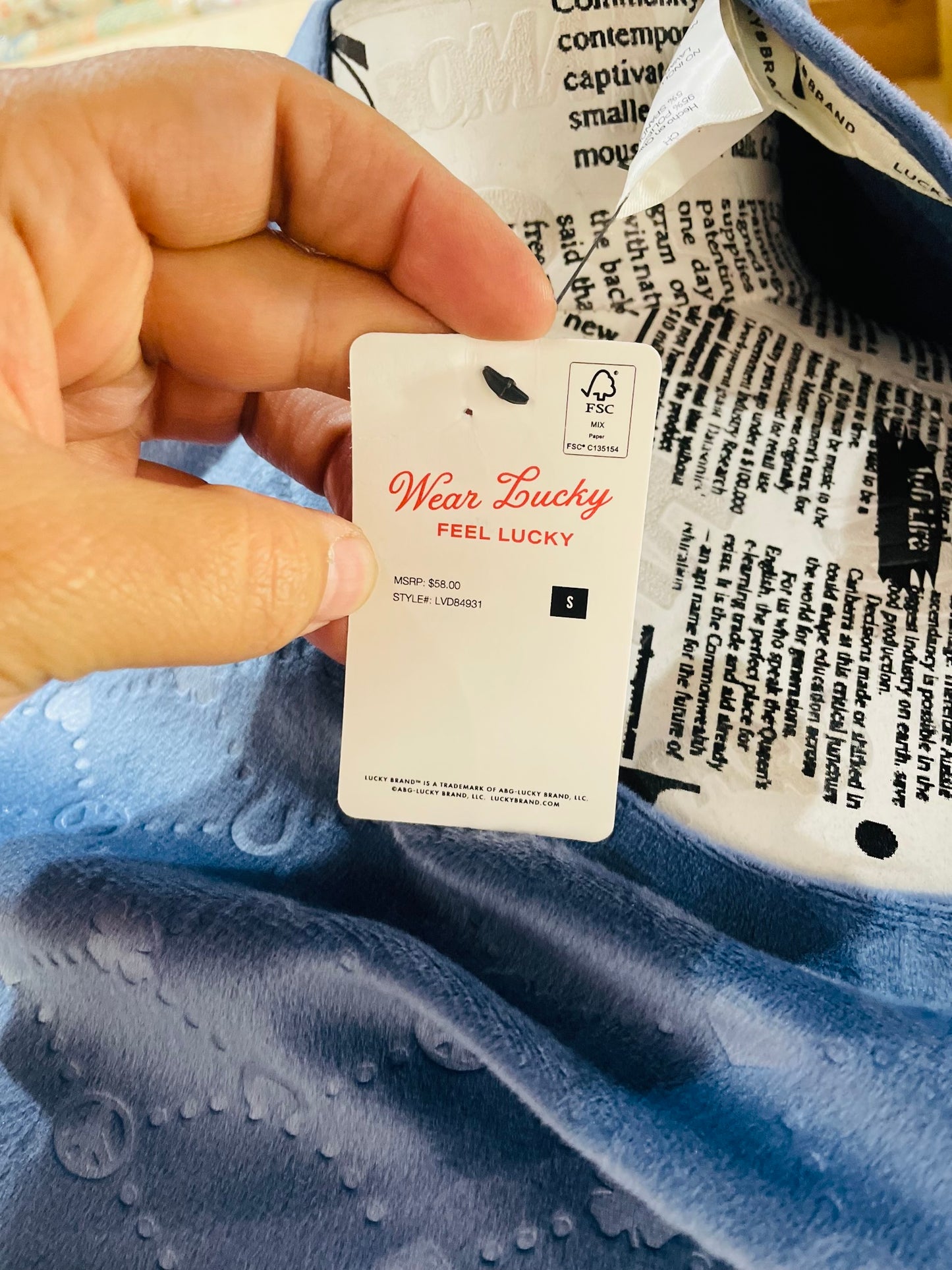 Lucky brand pajama set