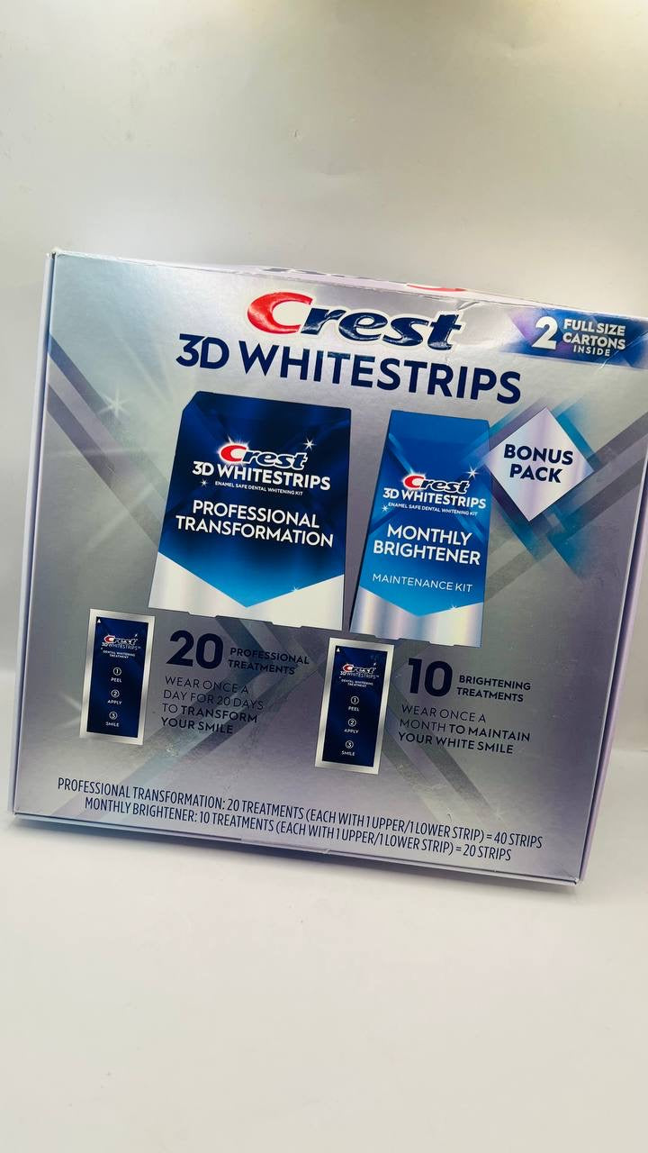 crest 3D white stripes package