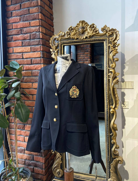 Ralph Lauren Crest Blazer (black)