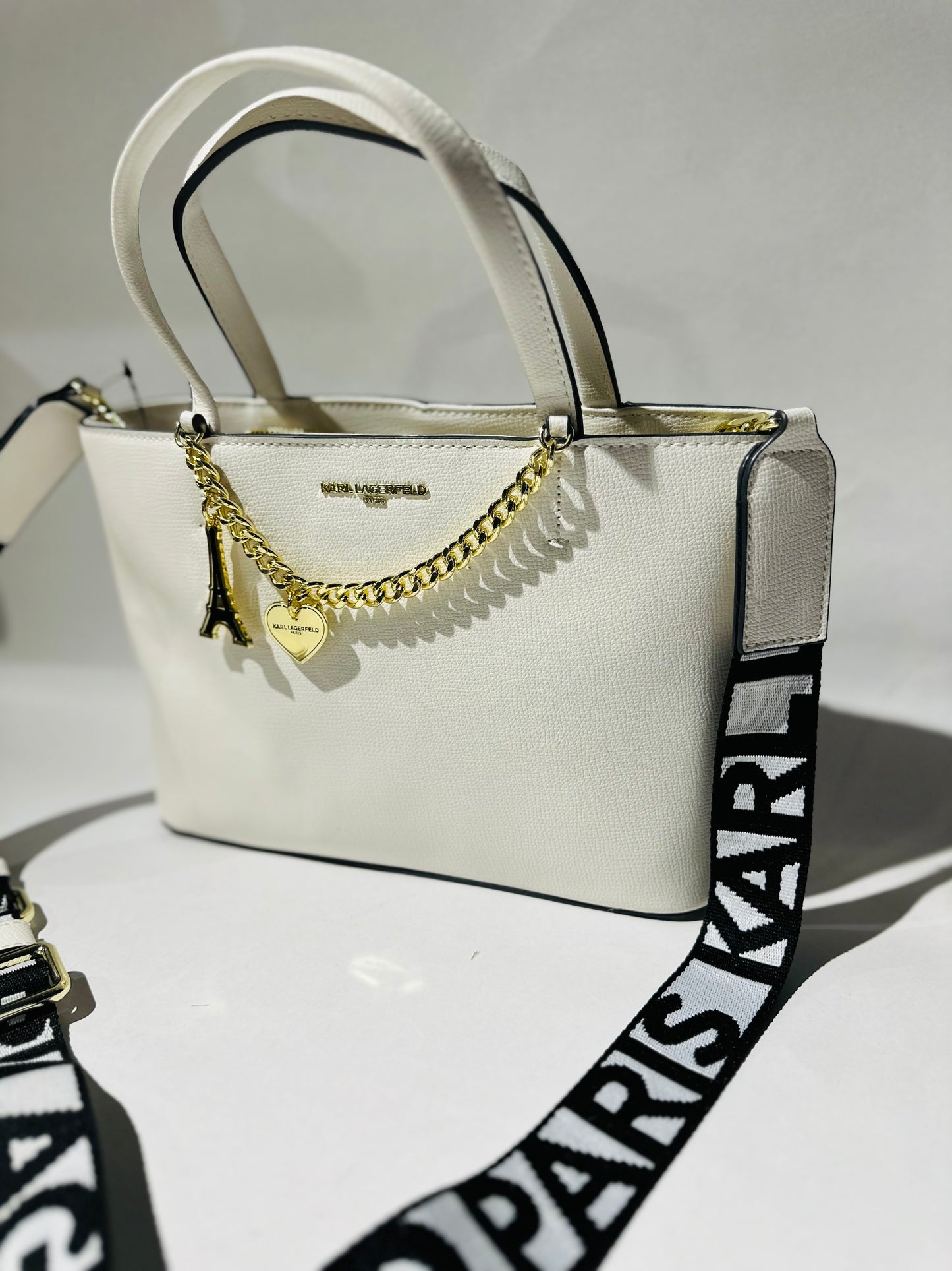 karl lagerfeld bag white