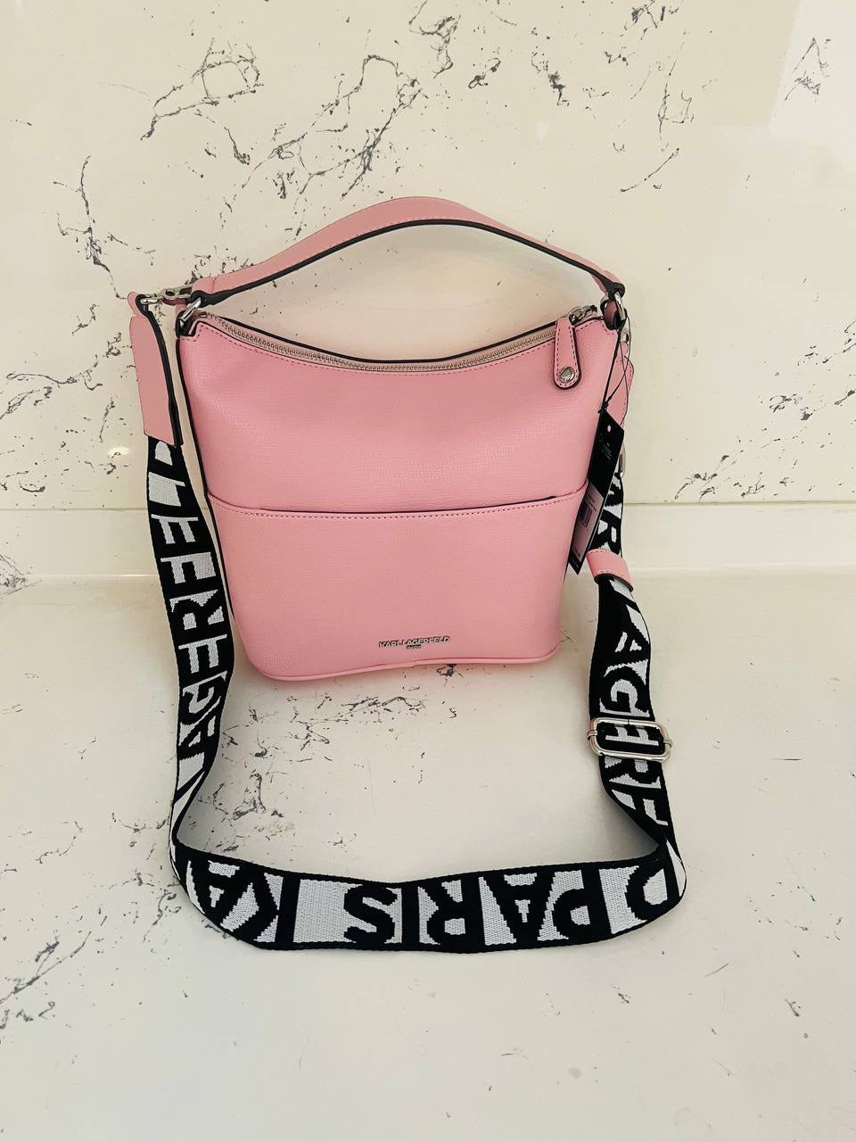 karl lagerfeld bag pink