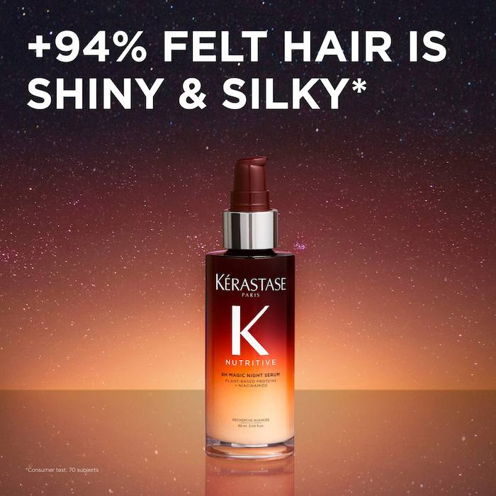 Kérastase Nutritive 8H Magic Night Serum, an overnight leave-in serum for dry hair (90 ml)