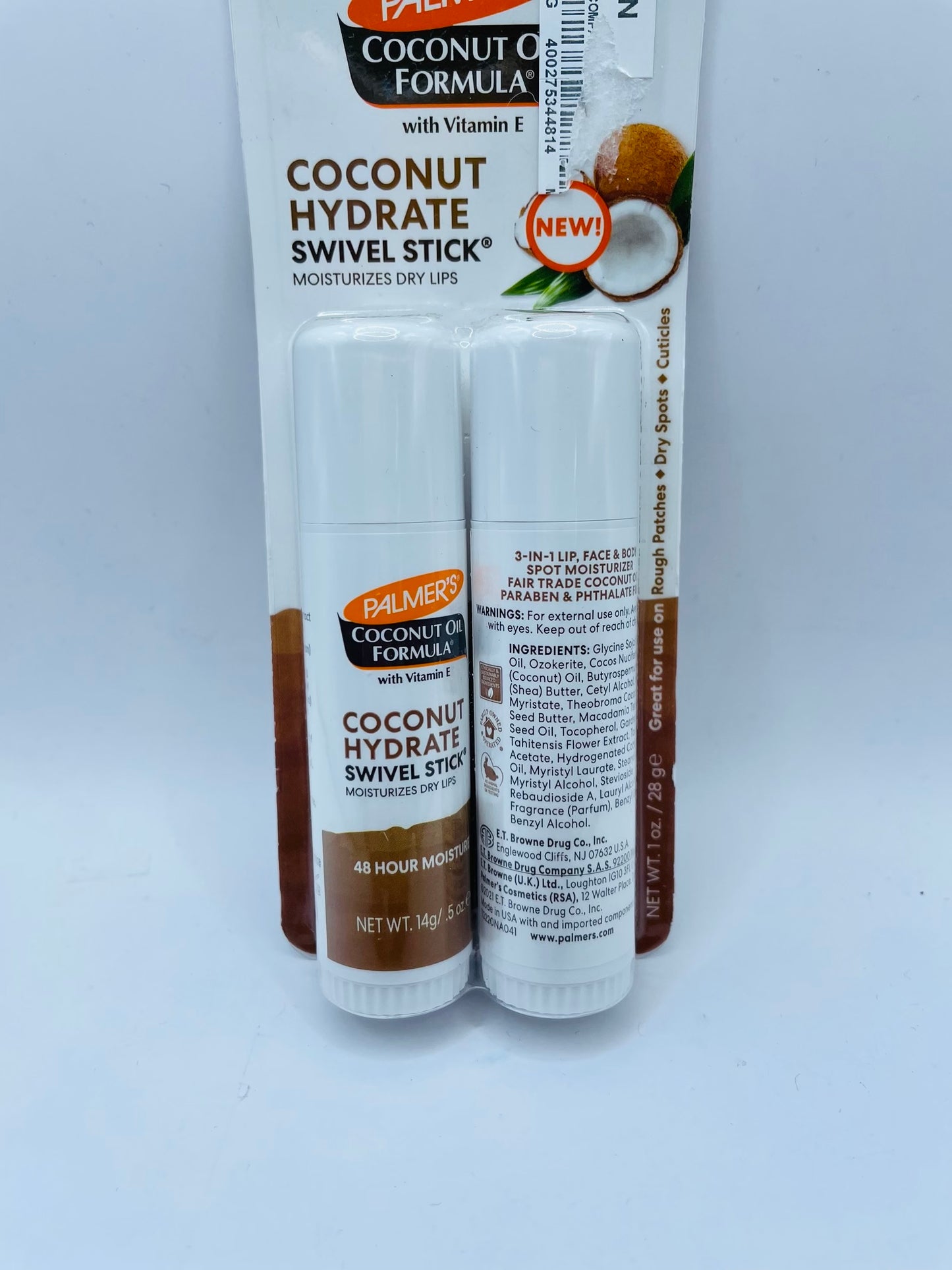 Coconut hydrat swivel stick