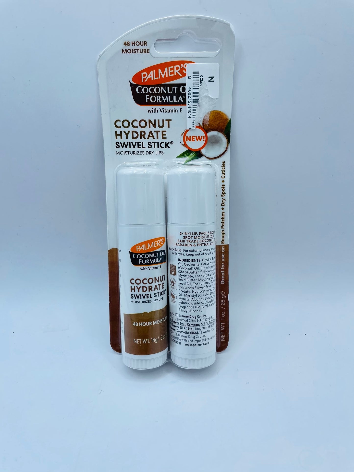 Coconut hydrat swivel stick