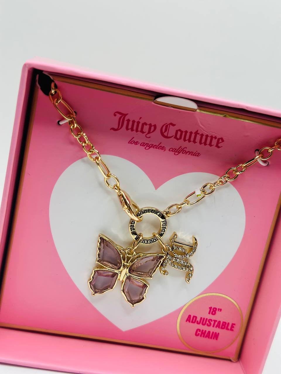 Juice couture butterfly necklace