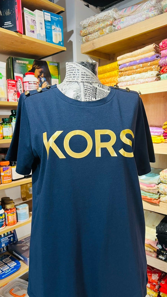 Michael kors shirt medium with buttons on shoulder