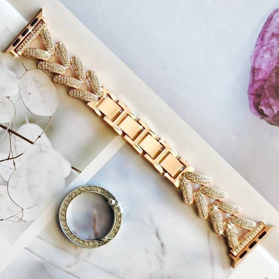 Royal tech Rose gold herringbone compatible with Apple Watch 38mm/40mm / 41 mm