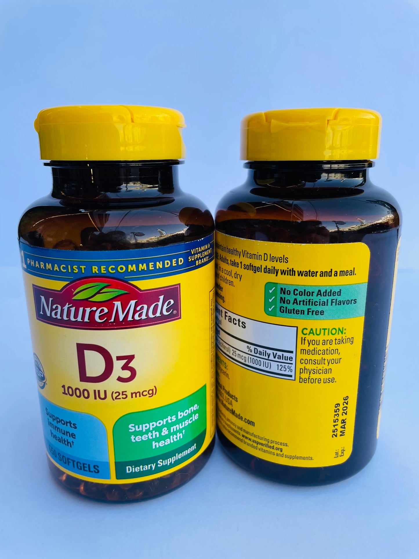 Nature made vitamin D3 tablets