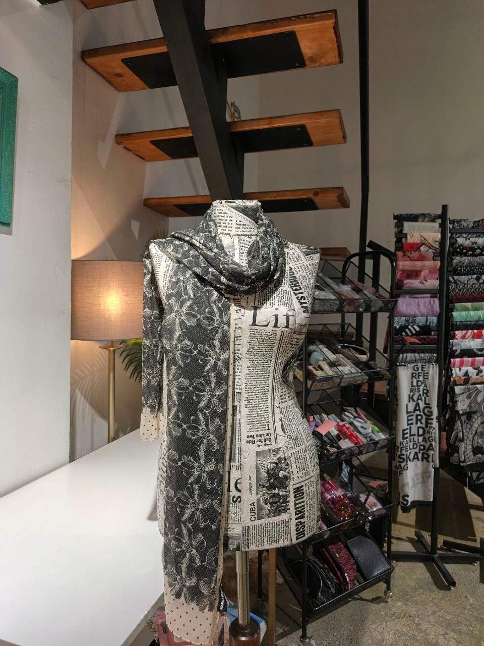 Karl Lagerfeld scarf