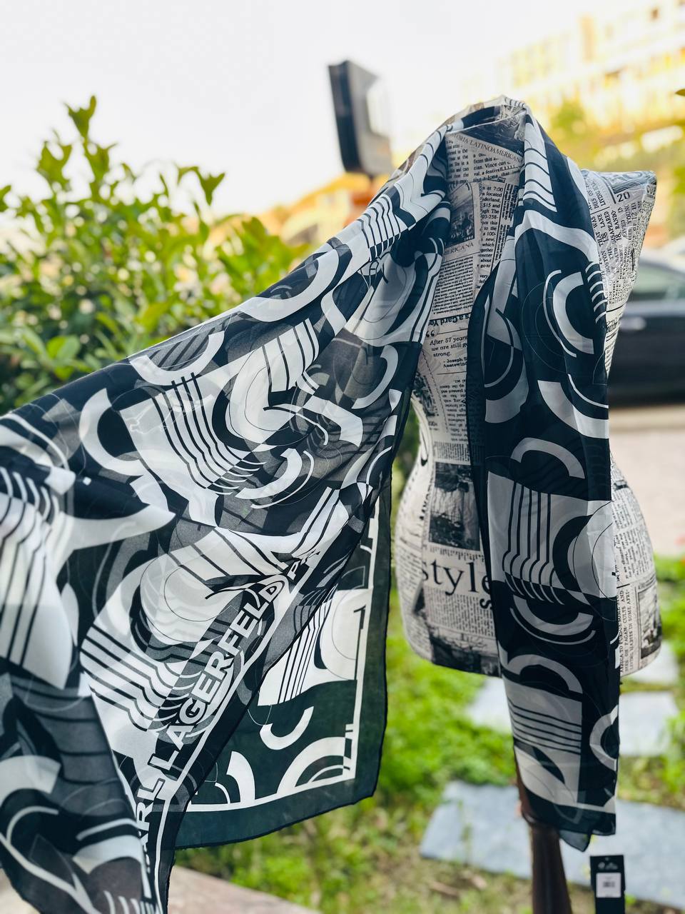 Karl Lagerfeld scarf