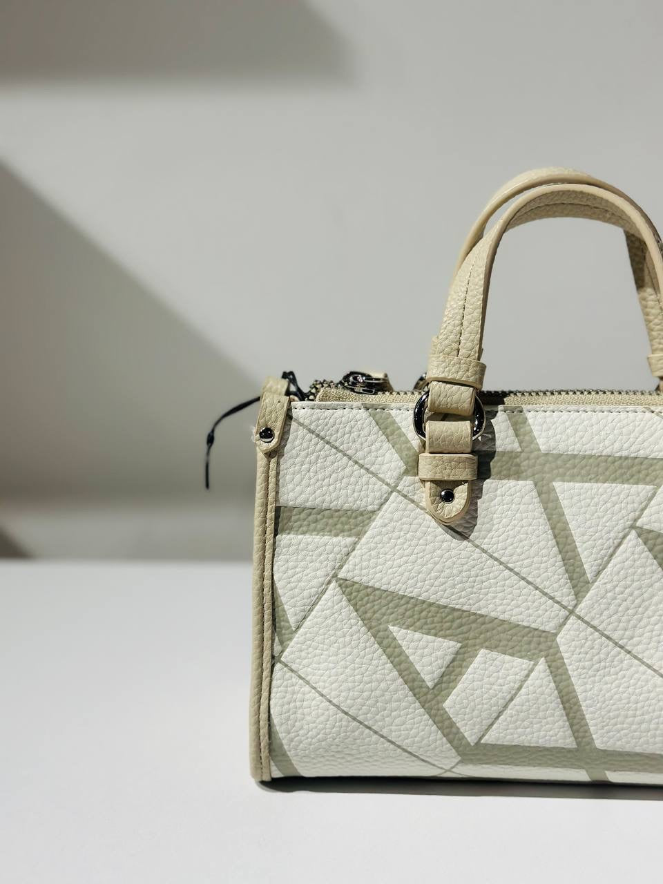 Armani exchange yellow cream bag