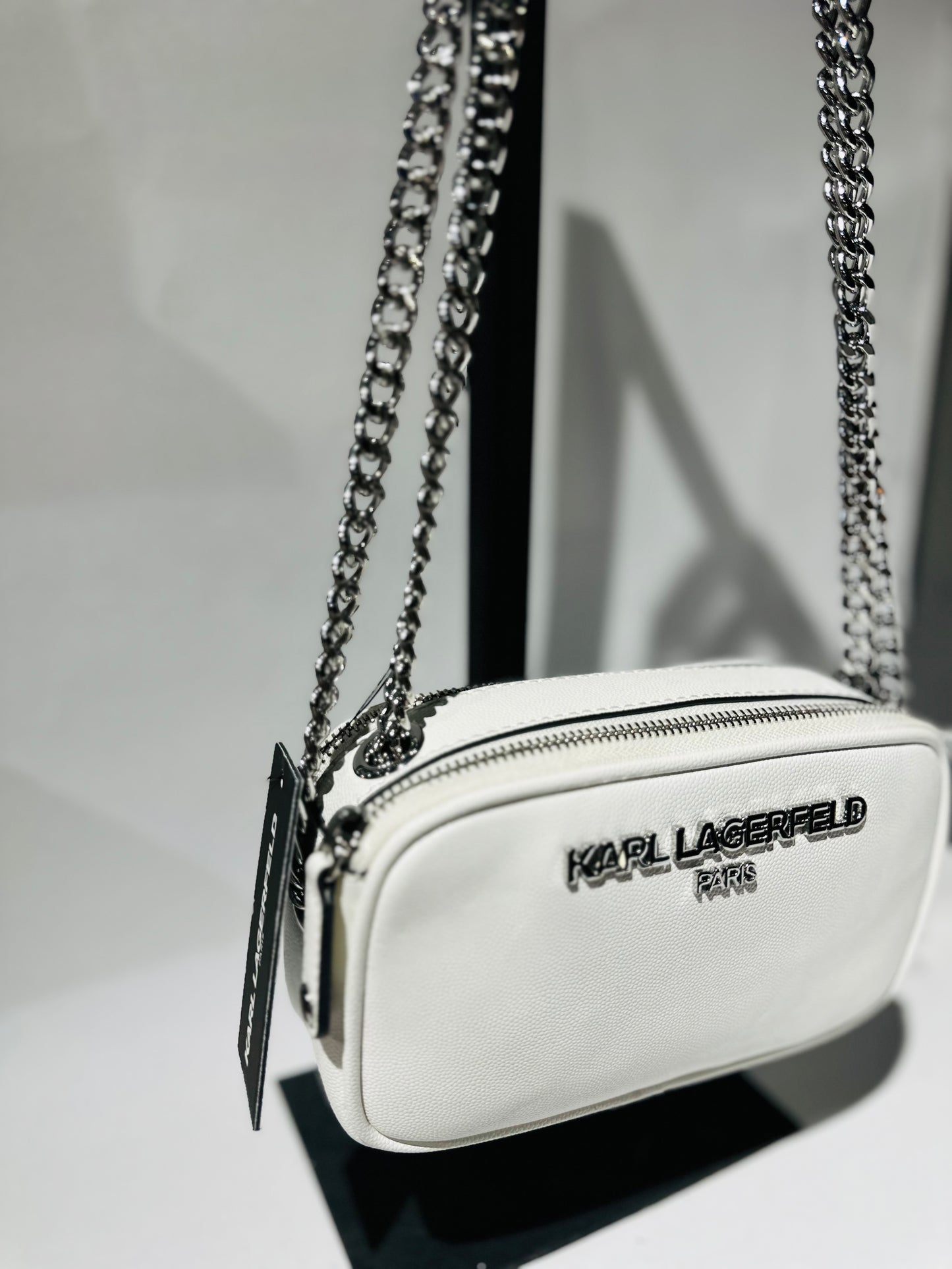 karl lagerfeld bag white