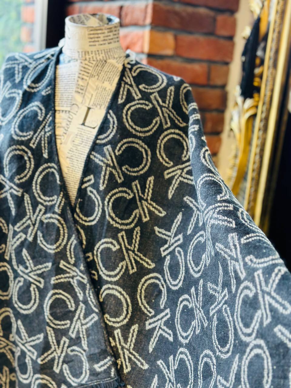 Calvin Klein reversible cape