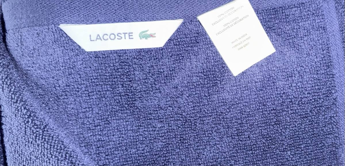 Lacoste bath towel 76cm/132cm