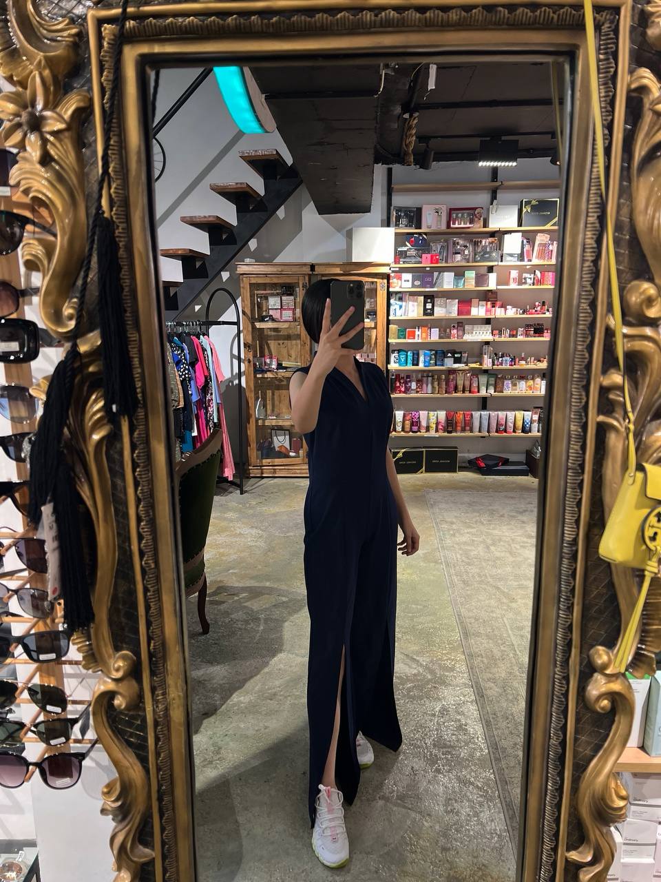 Connected apparel jumpsuit