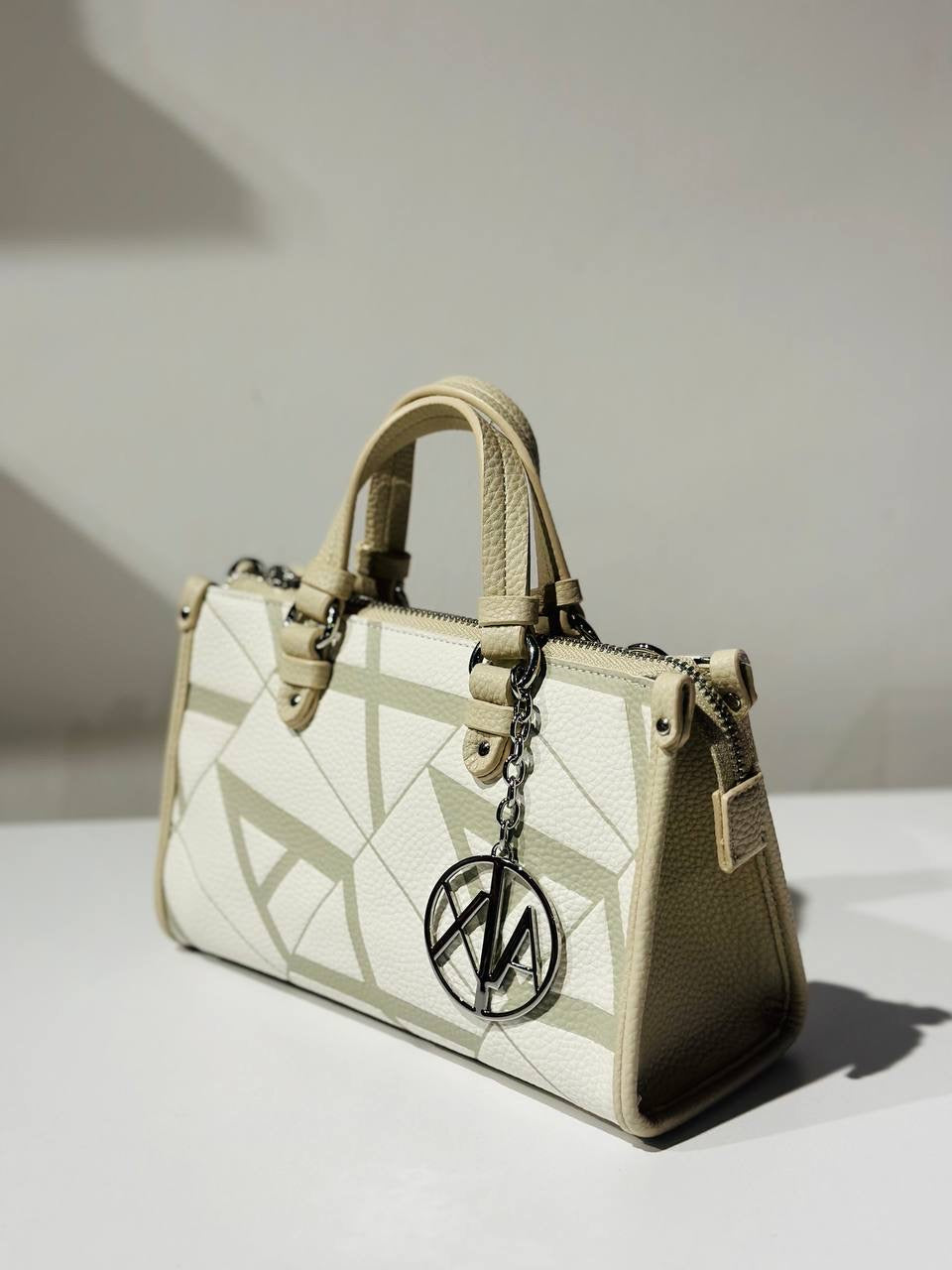Armani exchange yellow cream bag