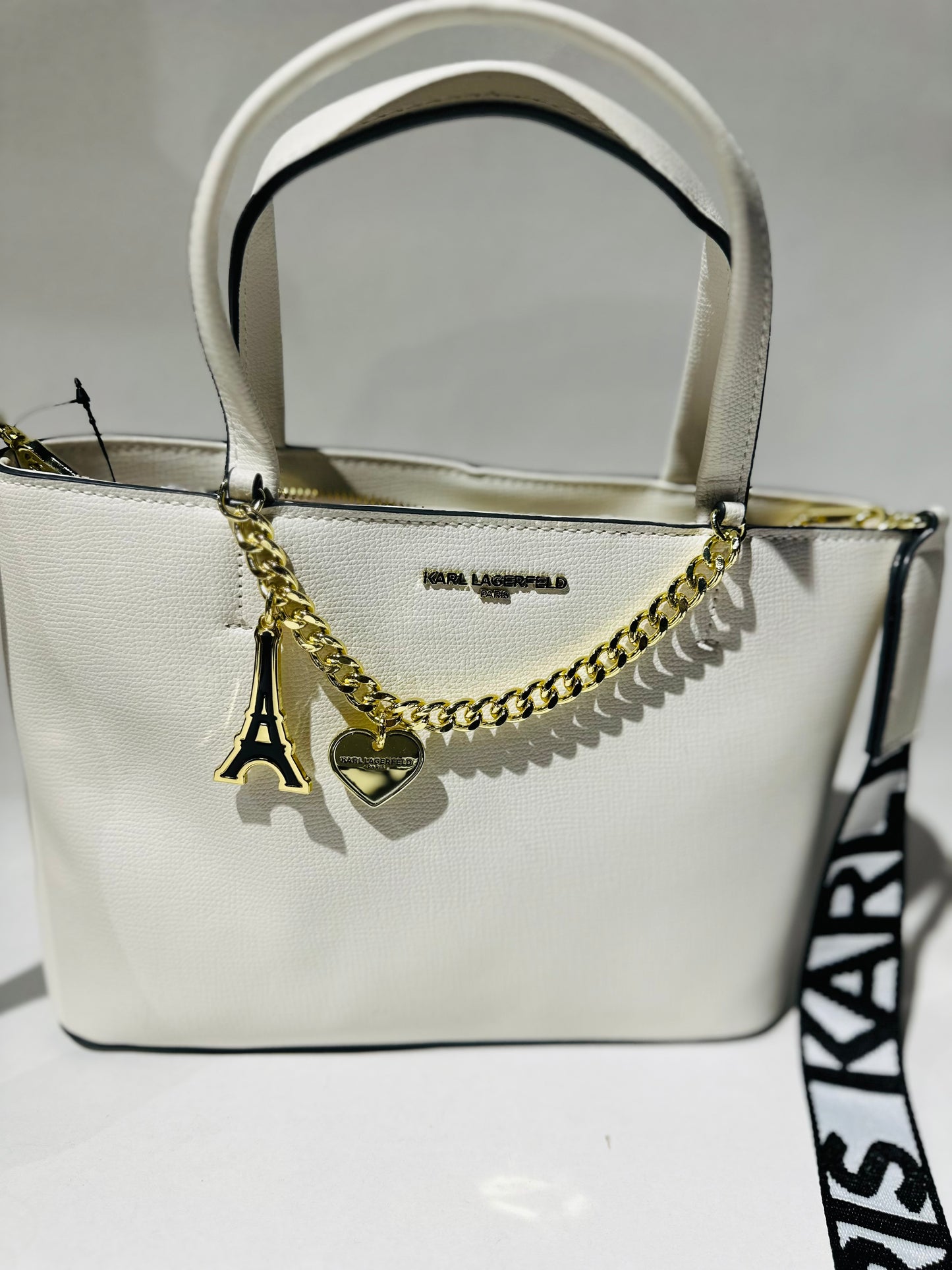 karl lagerfeld bag white