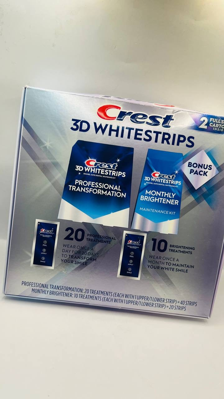 crest 3D white stripes package