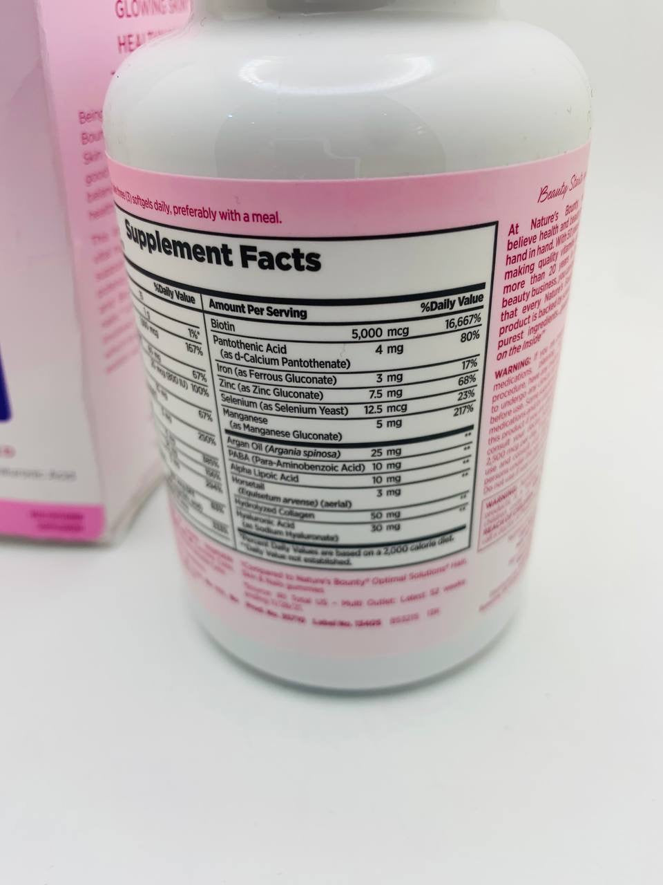 Natures bounty hair nail & skin 150 softgels
