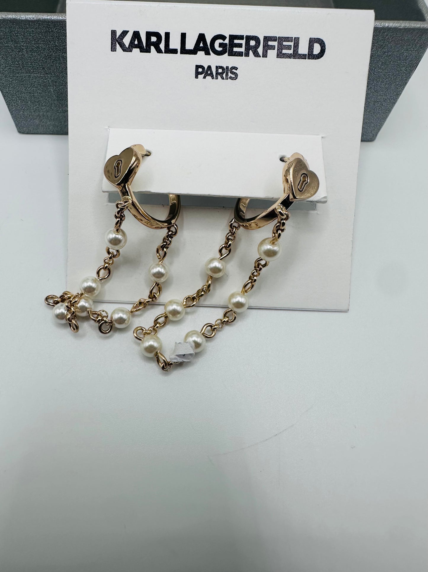 Karl Lagerfeld Paris pearl drop earrings