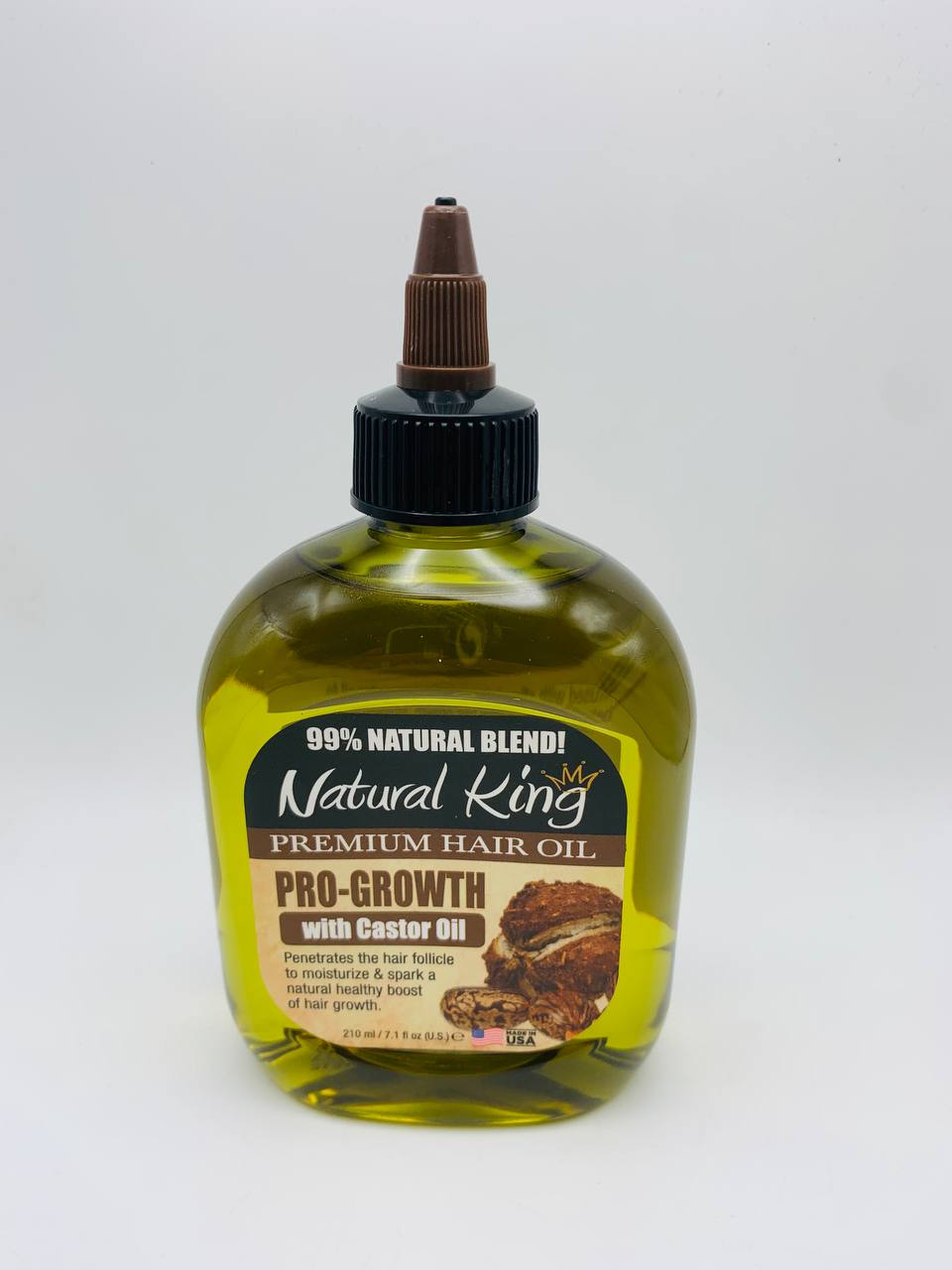%100 natural blend natural king premium hair oil pro growth with castor oil
