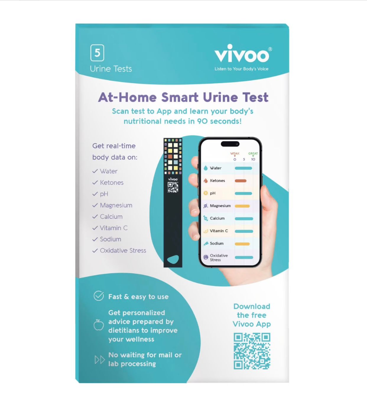 Vivoo at-home smart urine test kit