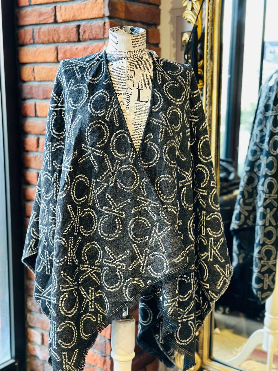 Calvin Klein reversible cape