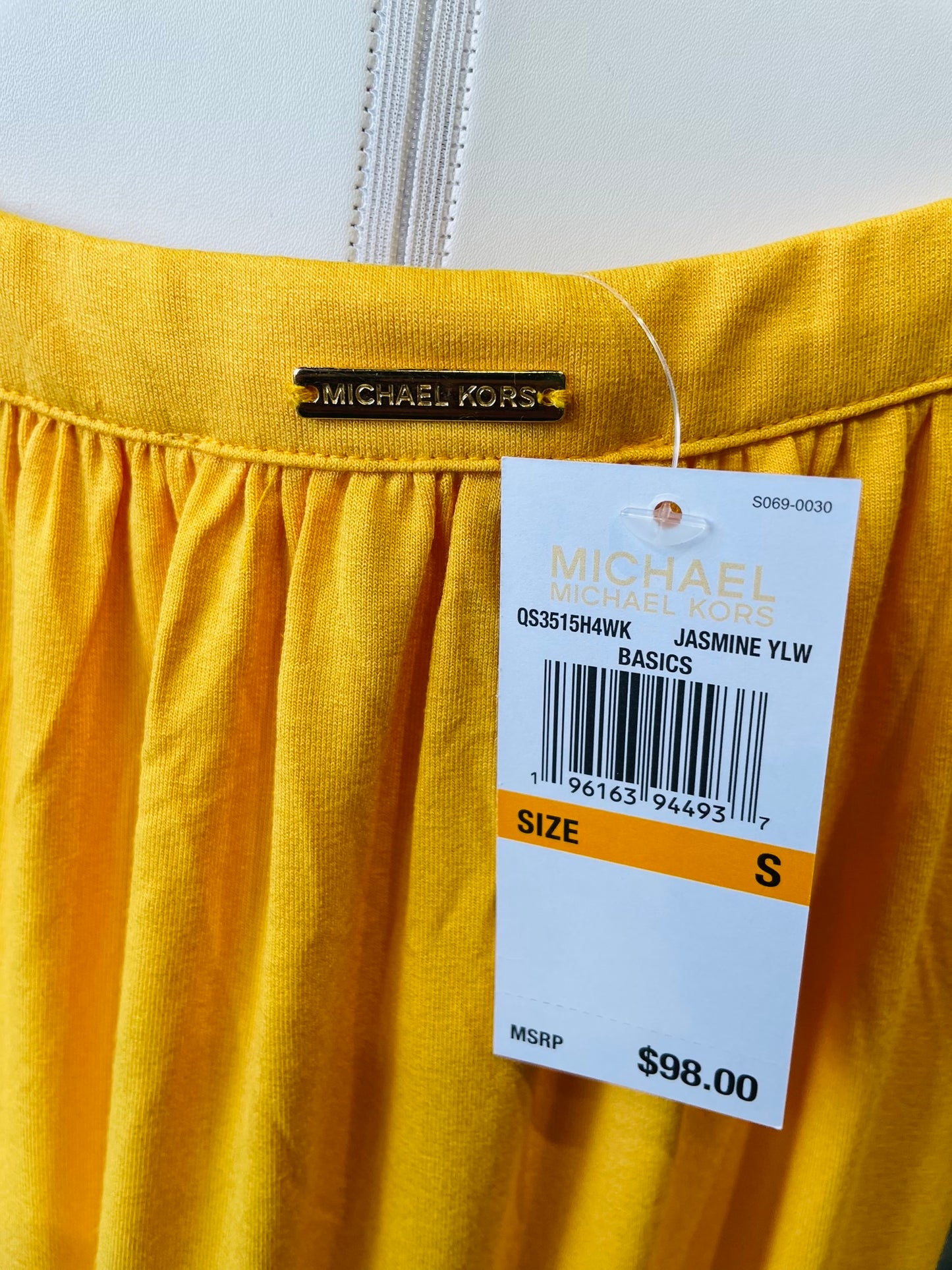 Michael kors yellow top