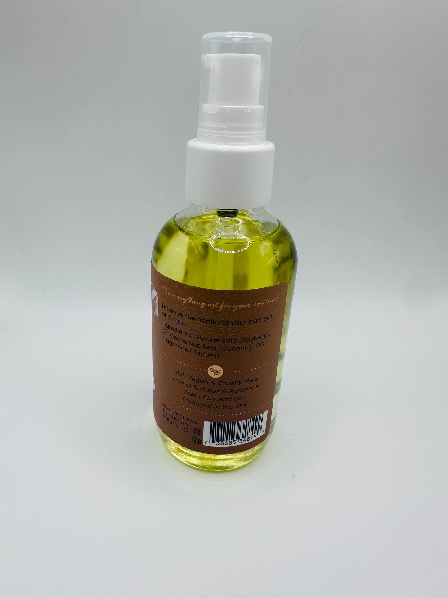 Hair Chemist 100% Pure Coconut Oil, designed for hair, skin, and nails