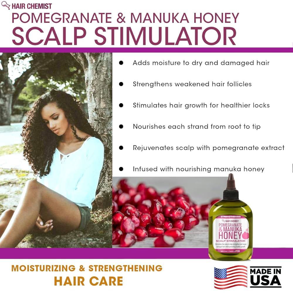 Hair chemist pomegranate & manuka honey scalp stimulator
