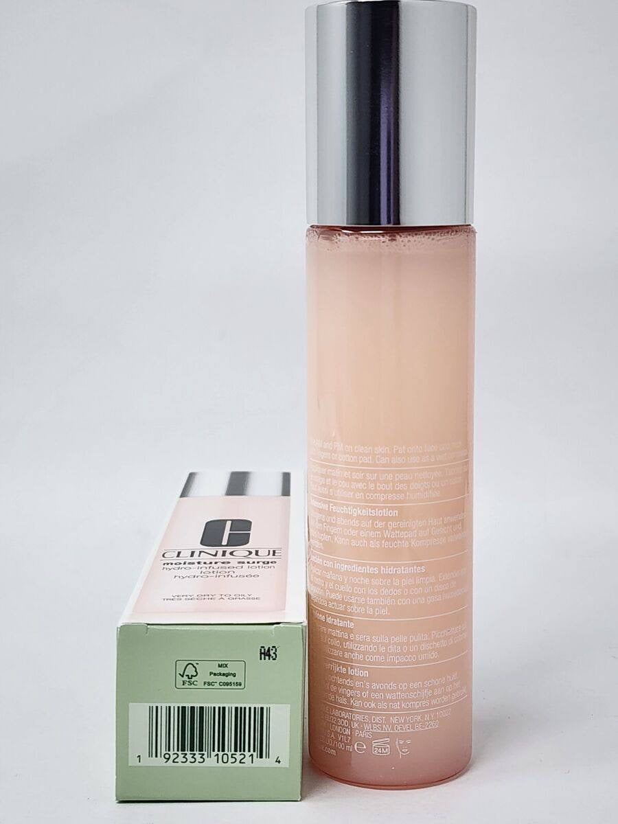 Clinique moisture surge lotion very dry to oily