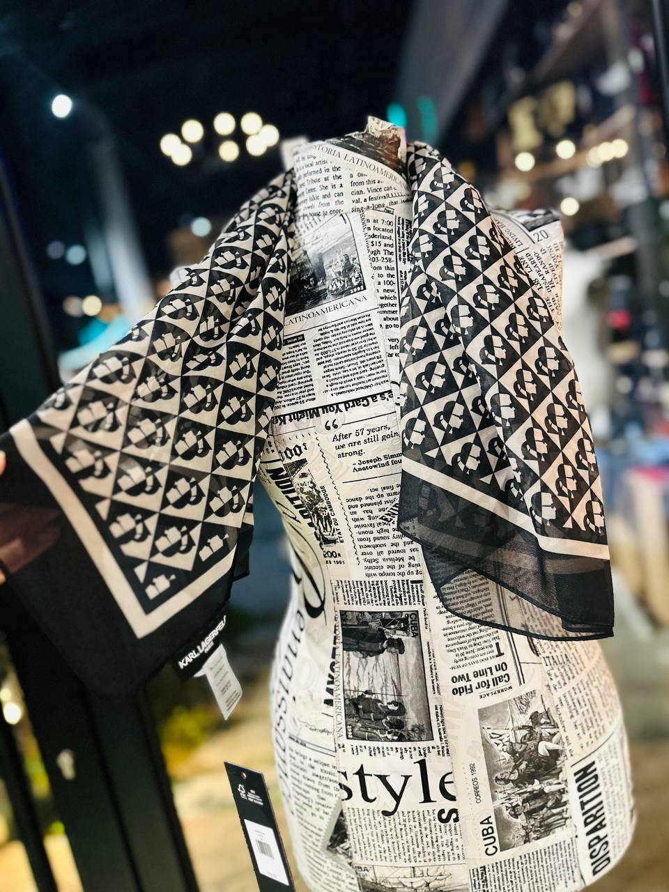 Karl Lagerfeld scarf