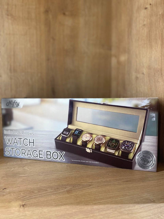 Nifty watch storage box 6 pillows