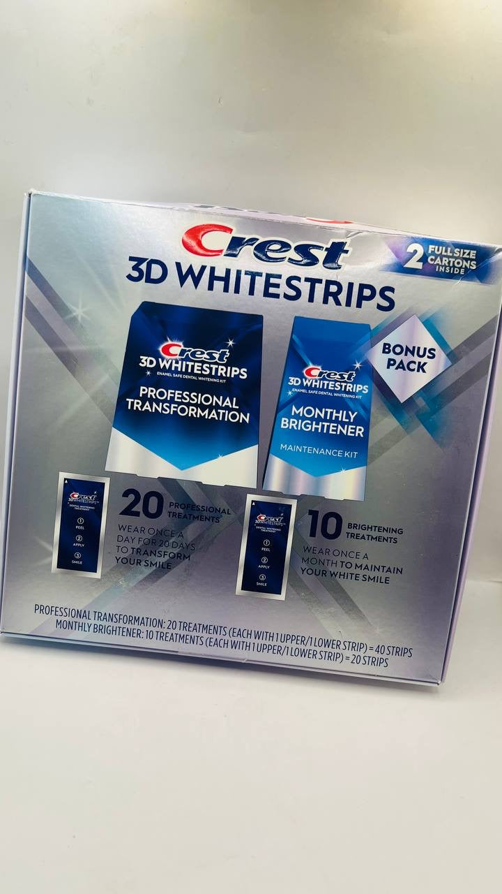 crest 3D white stripes package
