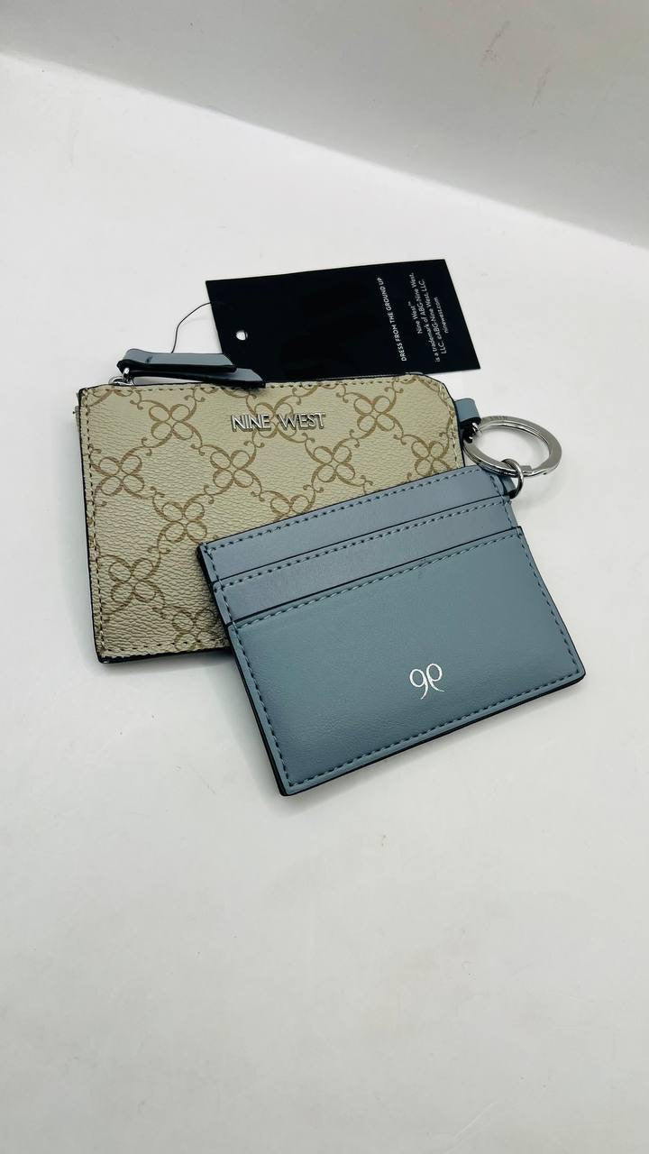 nine west card holder and wallet