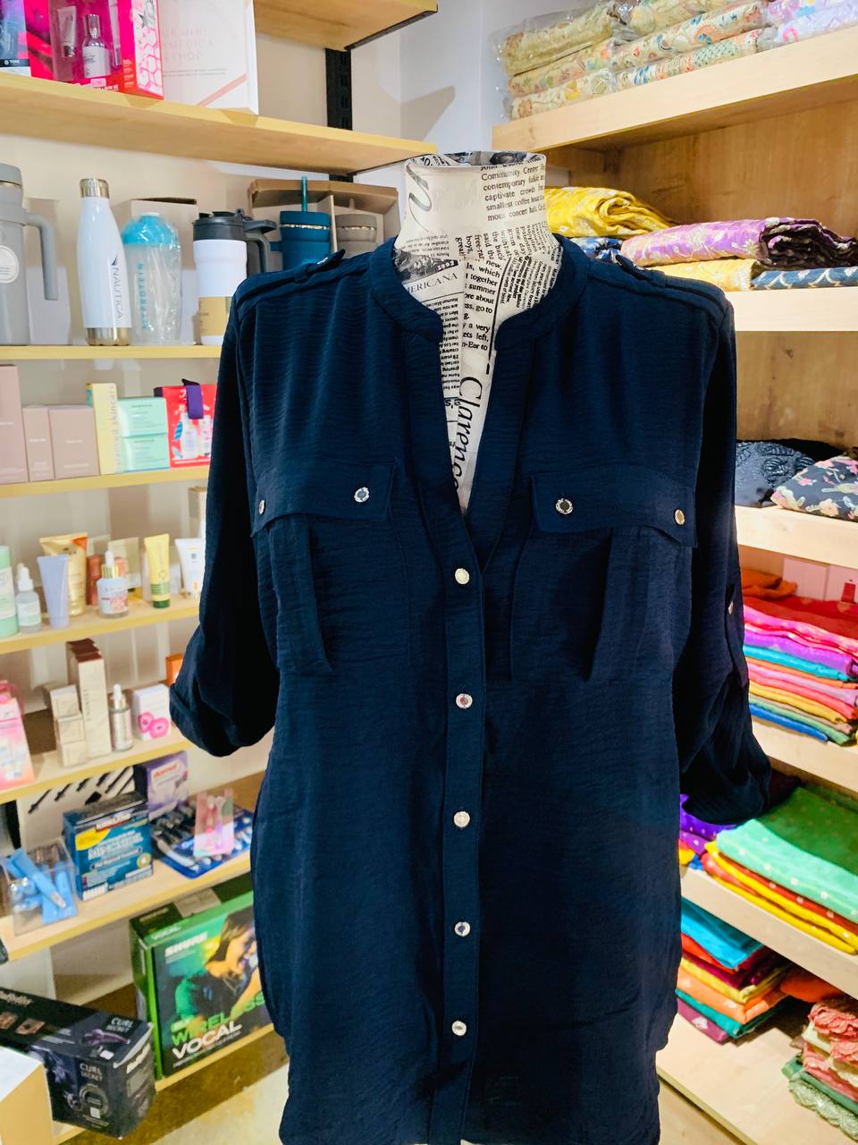 Calvin Klein navy blouse