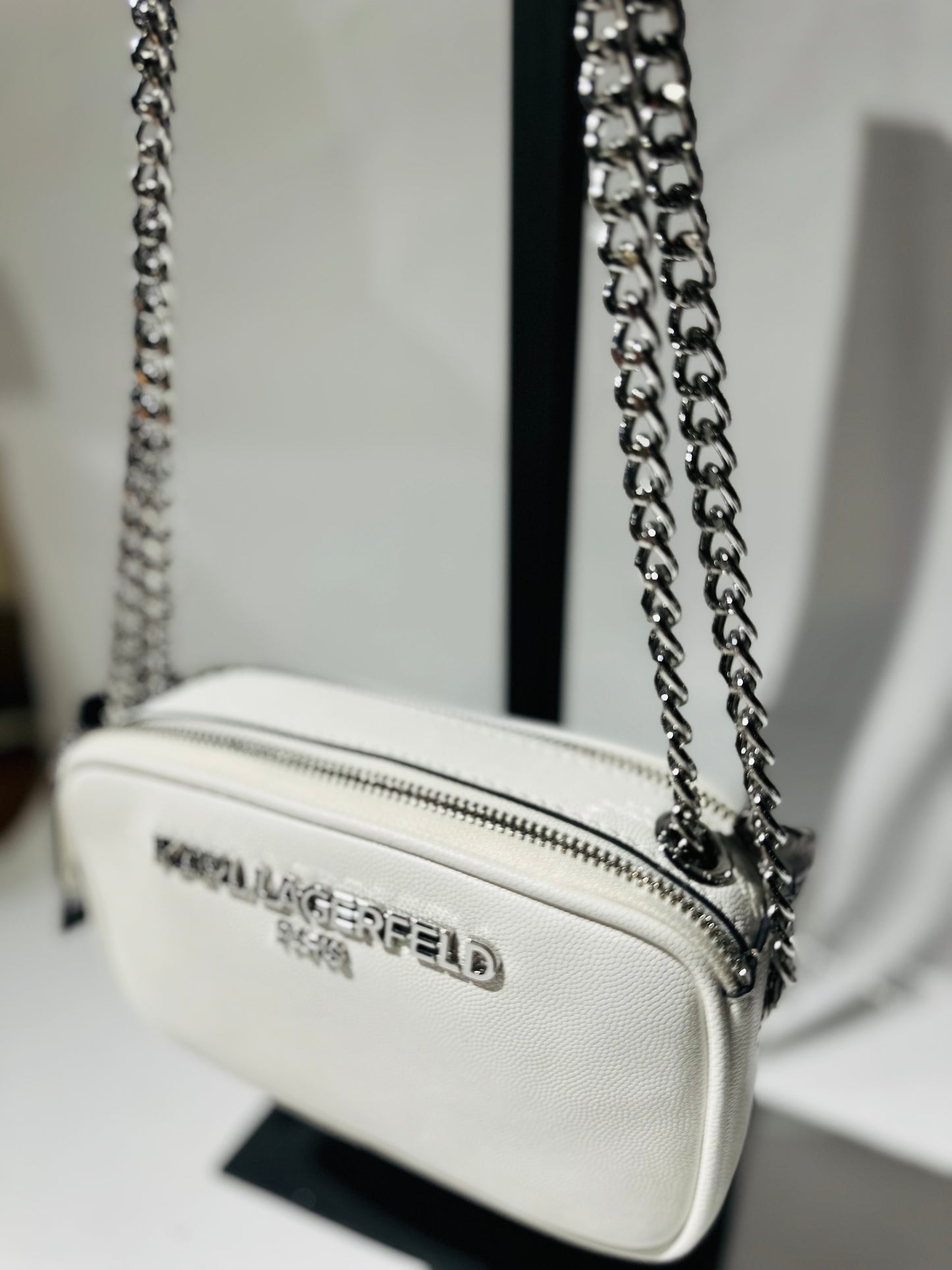 karl lagerfeld bag white