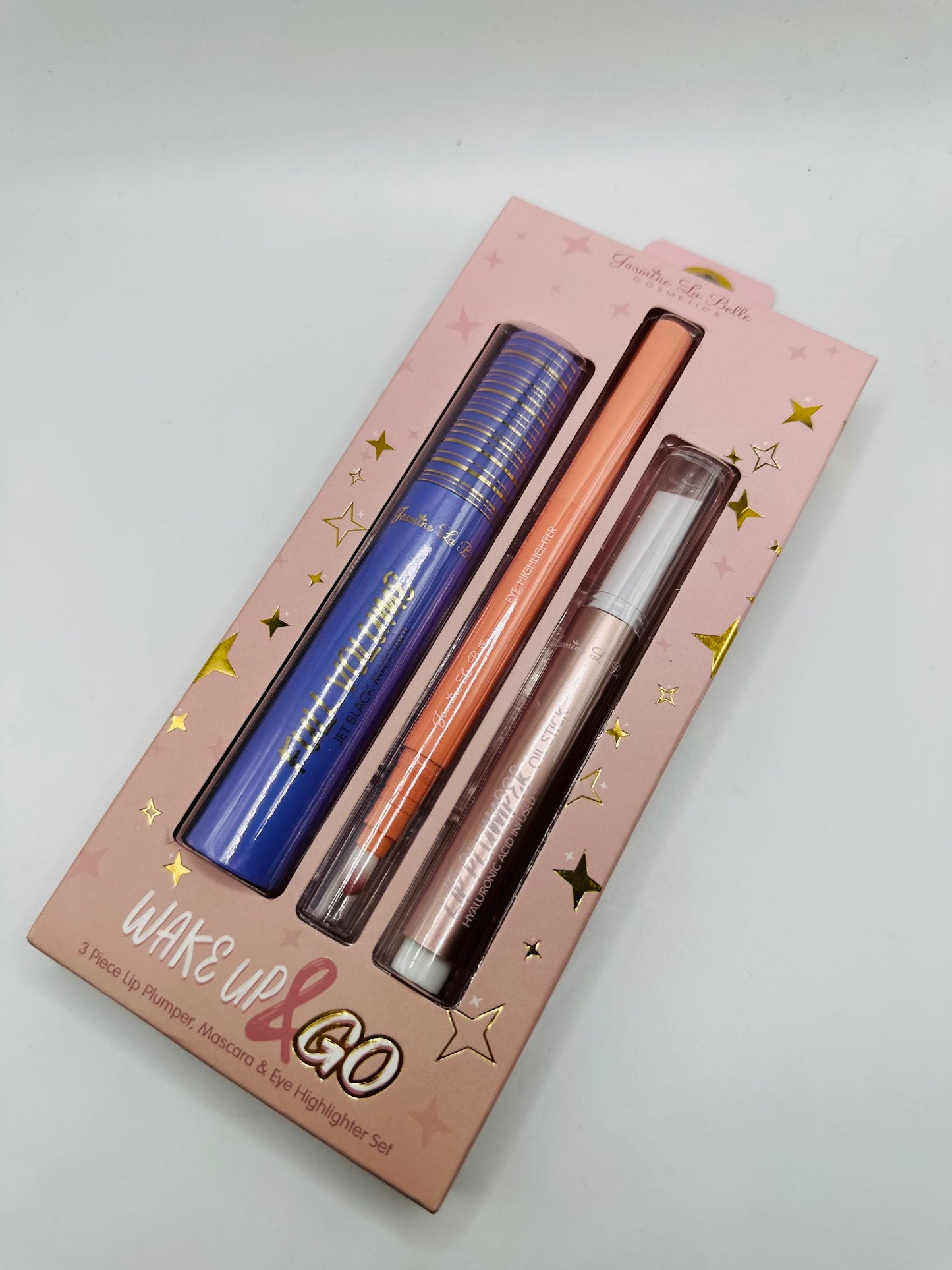 Jasmine la belle set of lip plumper & mascara & eye highlighter