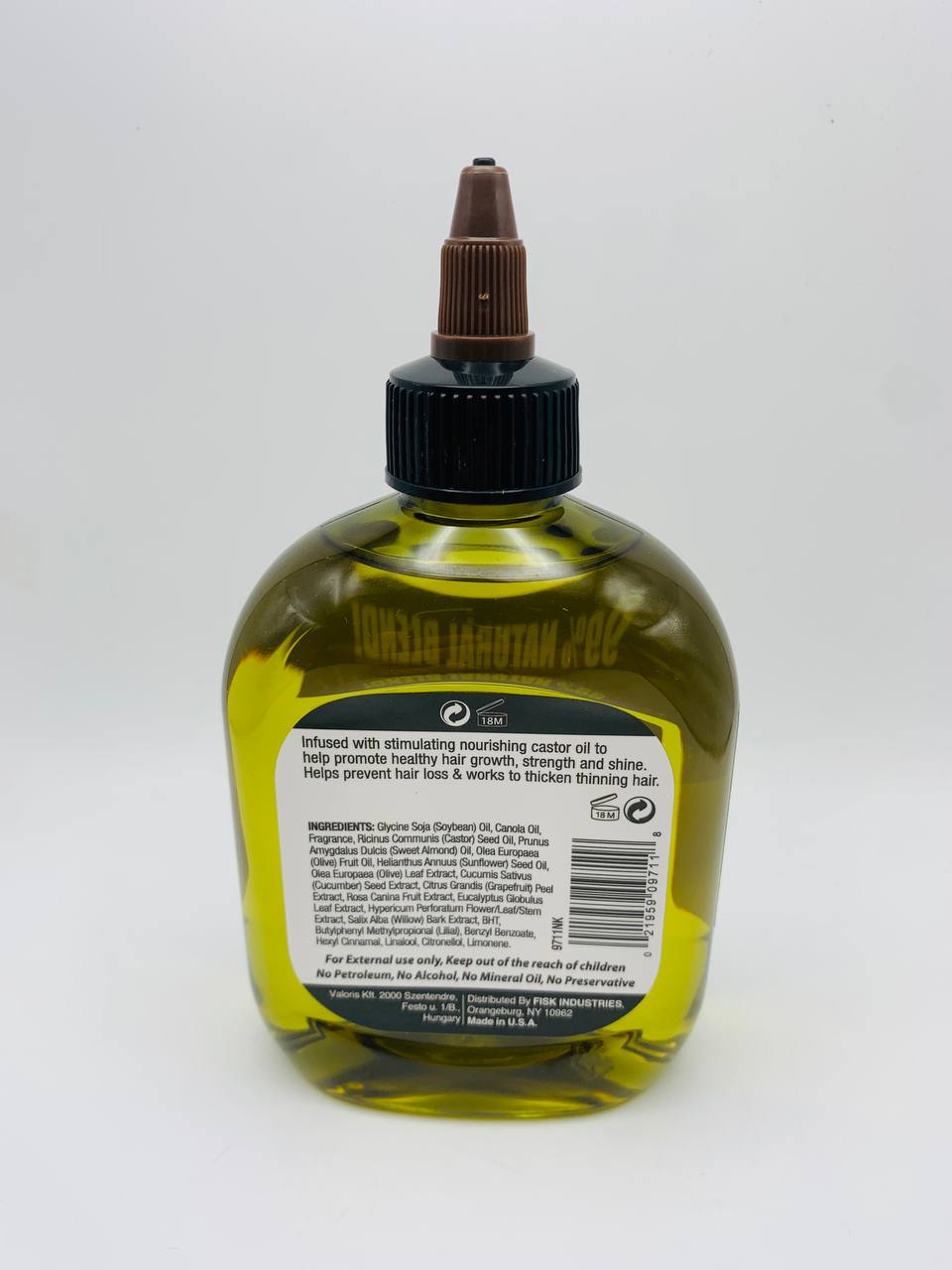 %100 natural blend natural king premium hair oil pro growth with castor oil