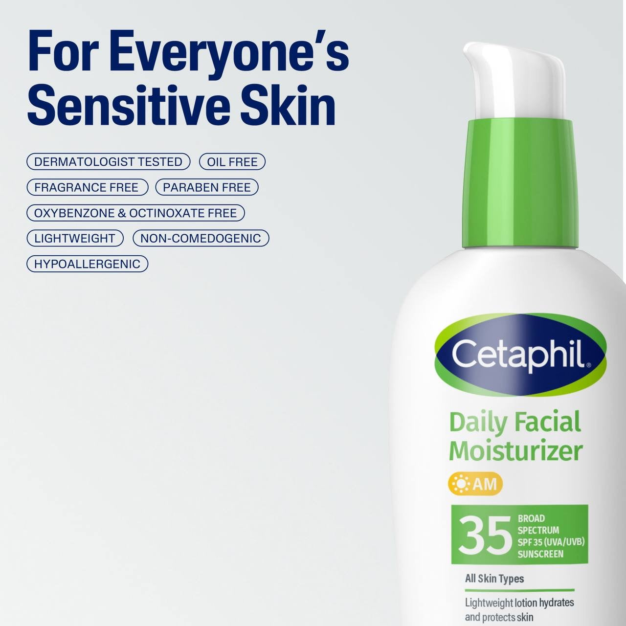 Cetaphil Daily moisturiser AM with Broad Spectrum SPF 35