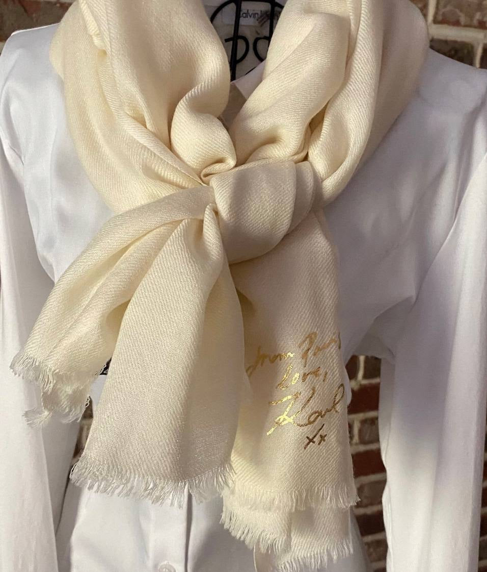 Karl Lagerfeld scarf